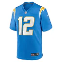 Zennovawear Men's Los Angeles Chargers Derius Davis Powder Blue Team Game Jersey