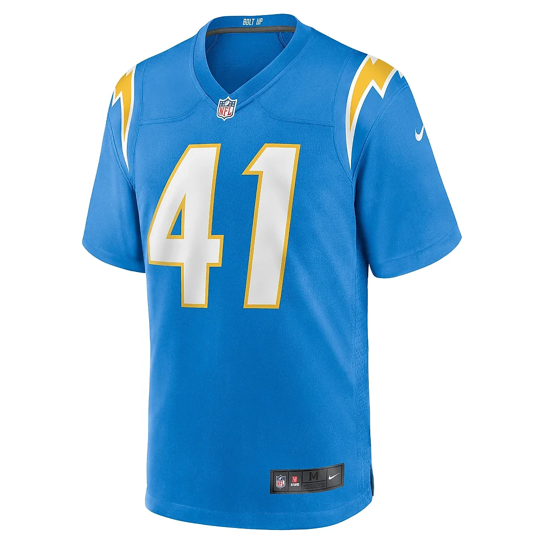 Zennovawear Men's Los Angeles Chargers Eli Apple Powder Blue Team Game Jersey