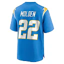 Zennovawear Men's Los Angeles Chargers Elijah Molden Powder Blue Team Game Jersey