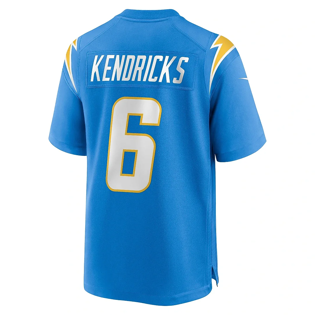 Zennovawear Men's Los Angeles Chargers Eric Kendricks Powder Blue Game Player Jersey
