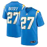 Zennovawear Men's Los Angeles Chargers Essang Bassey Powder Blue Game Jersey