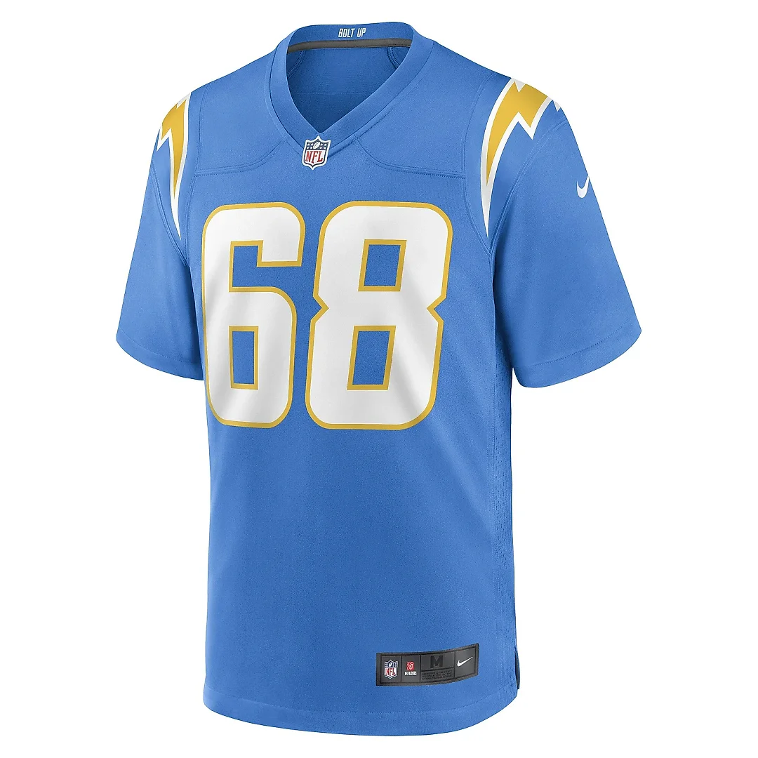 Zennovawear Men's Los Angeles Chargers Jamaree Salyer Powder Blue Game Player Jersey