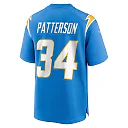 Zennovawear Men's Los Angeles Chargers Jaret Patterson Powder Blue Team Game Jersey