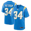Zennovawear Men's Los Angeles Chargers Jaret Patterson Powder Blue Team Game Jersey