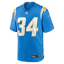 Zennovawear Men's Los Angeles Chargers Jaret Patterson Powder Blue Team Game Jersey