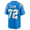 Zennovawear Men's Los Angeles Chargers Jerrod Clark Powder Blue Team Game Jersey