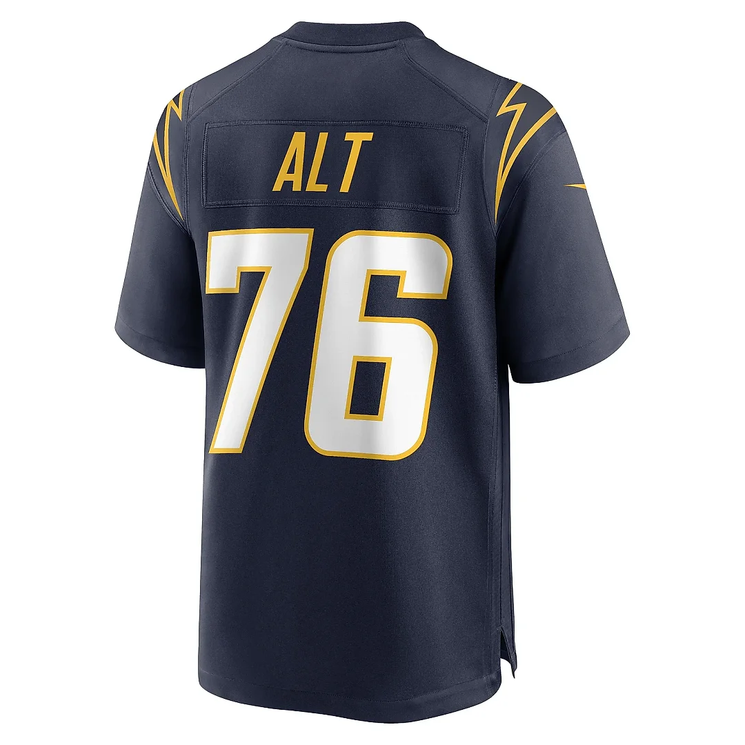 Zennovawear Men's Los Angeles Chargers Joe Alt Navy Player Game Jersey