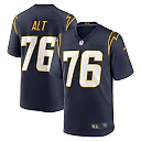 Zennovawear Men's Los Angeles Chargers Joe Alt Navy Player Game Jersey