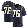 Zennovawear Men's Los Angeles Chargers Joe Alt Navy Player Game Jersey