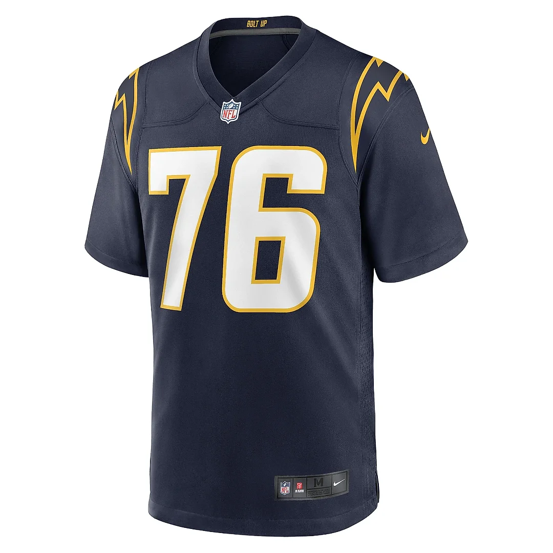 Zennovawear Men's Los Angeles Chargers Joe Alt Navy Player Game Jersey