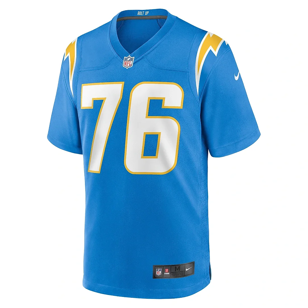 Zennovawear Men's Los Angeles Chargers Joe Alt Powder Blue Player Game Jersey