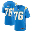 Zennovawear Men's Los Angeles Chargers Joe Alt Powder Blue Player Game Jersey