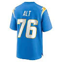 Zennovawear Men's Los Angeles Chargers Joe Alt Powder Blue Player Game Jersey