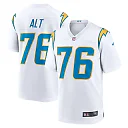 Zennovawear Men's Los Angeles Chargers Joe Alt White Player Game Jersey