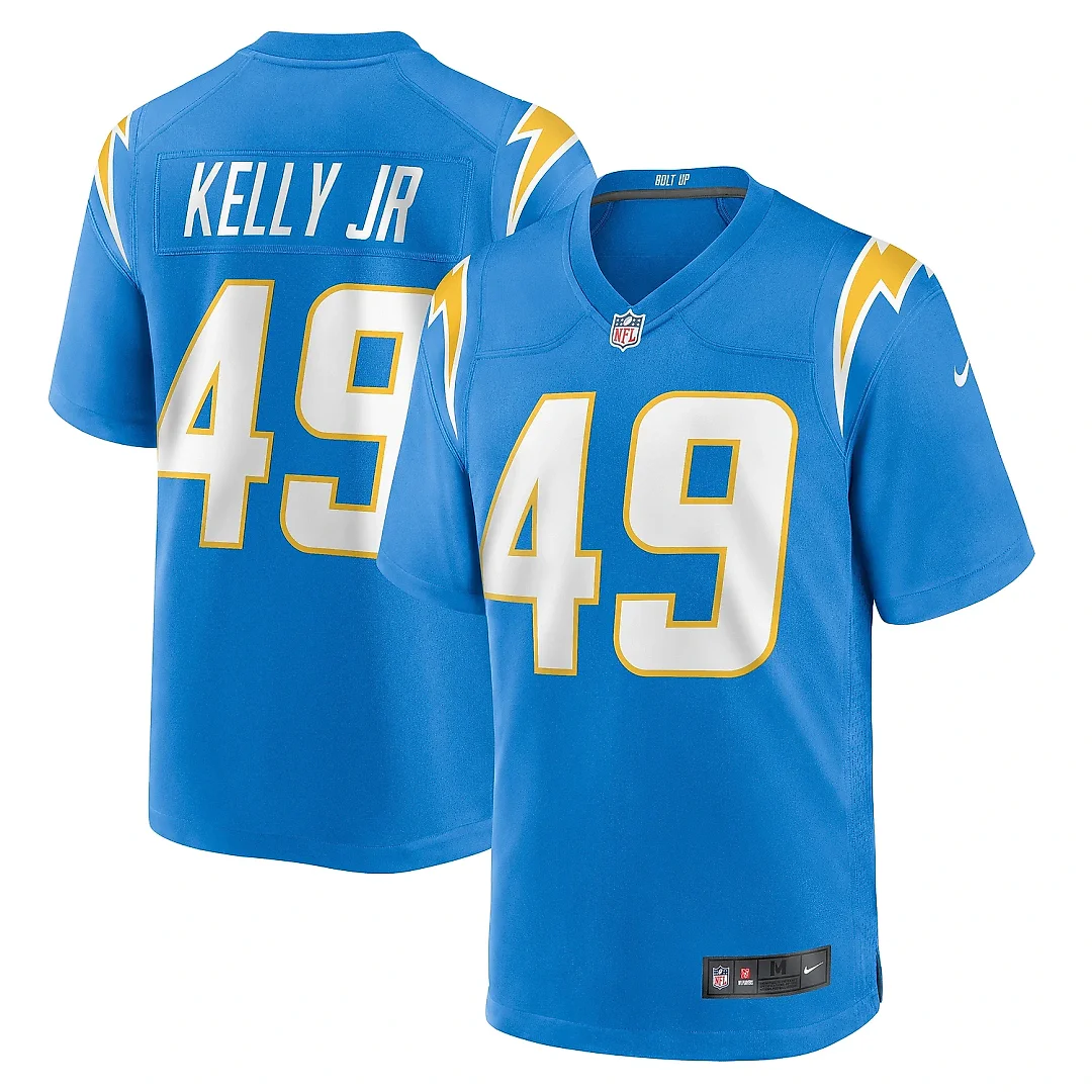 Zennovawear Men's Los Angeles Chargers John Kelly Jr. Powder Blue Team Game Jersey