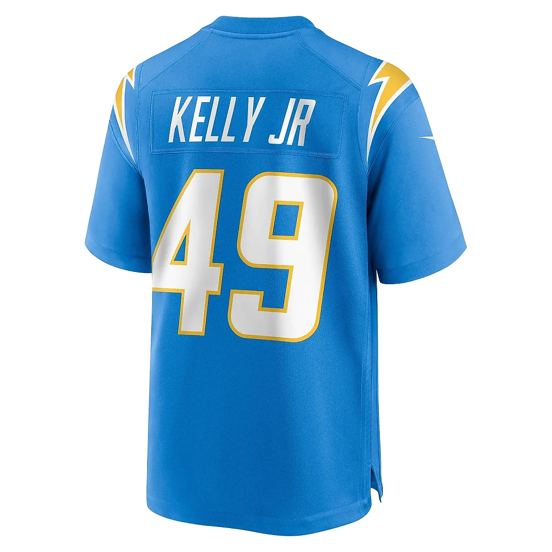 Zennovawear Men's Los Angeles Chargers John Kelly Jr. Powder Blue Team Game Jersey