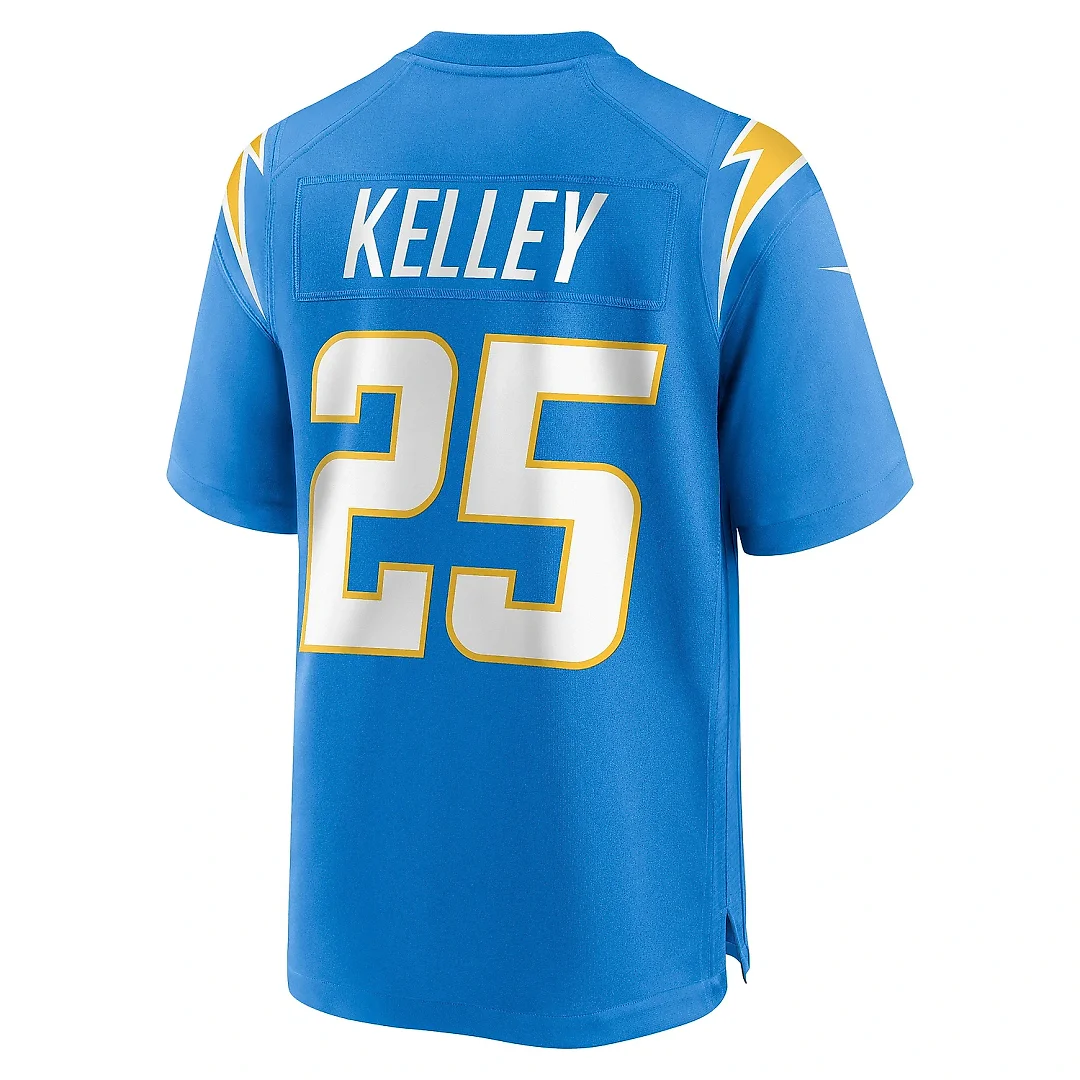 Zennovawear Men's Los Angeles Chargers Joshua Kelley Powder Blue Game Jersey