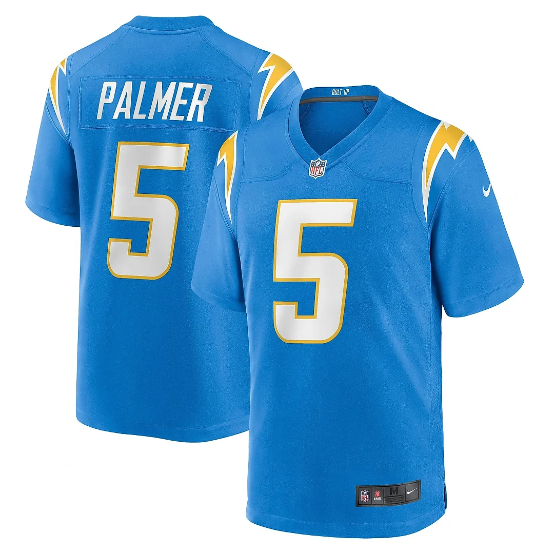 Zennovawear Men's Los Angeles Chargers Joshua Palmer Powder Blue Game Player Jersey