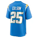 Zennovawear Men's Los Angeles Chargers Junior Colson Powder Blue Team Game Jersey