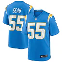 Zennovawear Men's Los Angeles Chargers Junior Seau Powder Blue Game Retired Player Jersey