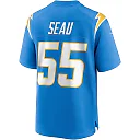 Zennovawear Men's Los Angeles Chargers Junior Seau Powder Blue Game Retired Player Jersey