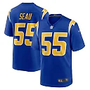 Zennovawear Men's Los Angeles Chargers Junior Seau Royal Retired Player Alternate Game Jersey