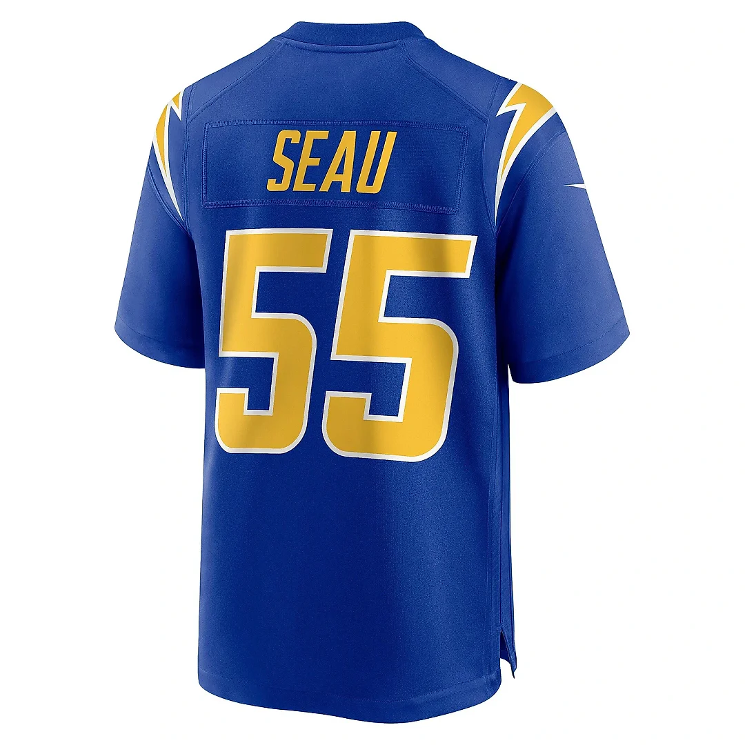 Zennovawear Men's Los Angeles Chargers Junior Seau Royal Retired Player Alternate Game Jersey