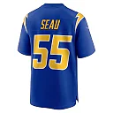 Zennovawear Men's Los Angeles Chargers Junior Seau Royal Retired Player Alternate Game Jersey