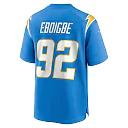 Zennovawear Men's Los Angeles Chargers Justin Eboigbe Powder Blue Team Game Jersey
