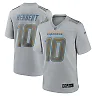 Zennovawear Men's Los Angeles Chargers Justin Herbert Gray Atmosphere Fashion Game Jersey