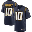 Zennovawear Men's Los Angeles Chargers Justin Herbert Navy Game Jersey
