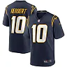 Zennovawear Men's Los Angeles Chargers Justin Herbert Navy Game Jersey