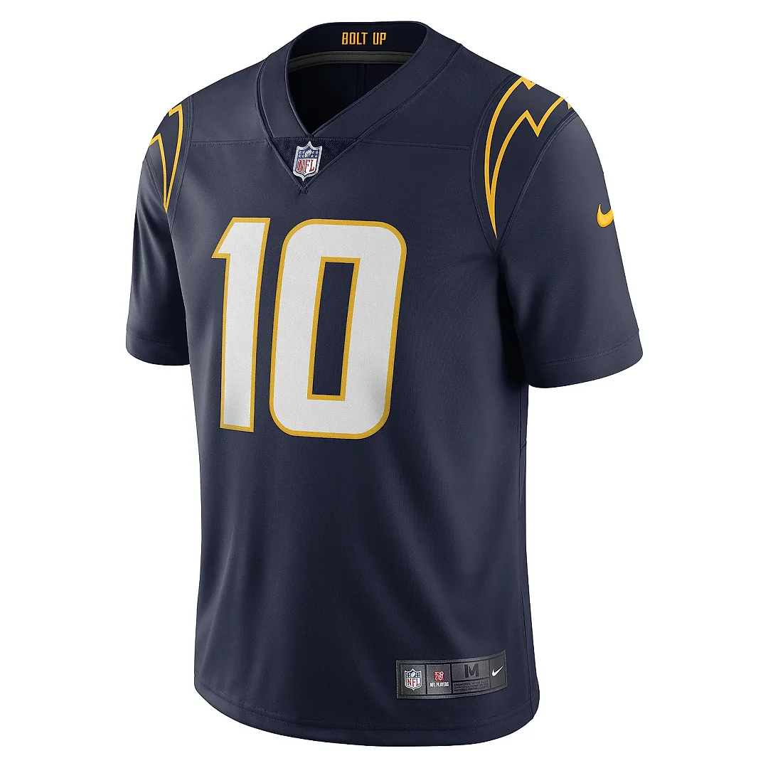 Zennovawear Men's Los Angeles Chargers Justin Herbert Navy Vapor Limited Jersey