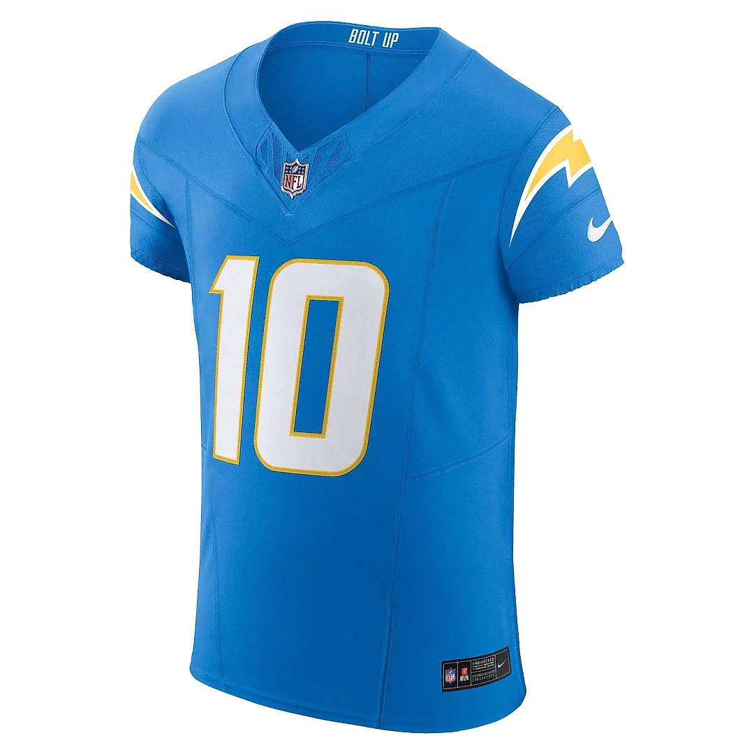 Zennovawear Men's Los Angeles Chargers Justin Herbert Powder Blue Vapor F.U.S.E. Elite Jersey