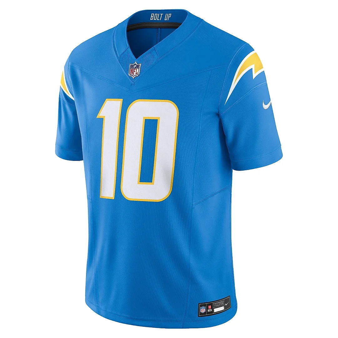 Zennovawear Men's Los Angeles Chargers Justin Herbert Powder Blue Vapor F.U.S.E. Limited Jersey