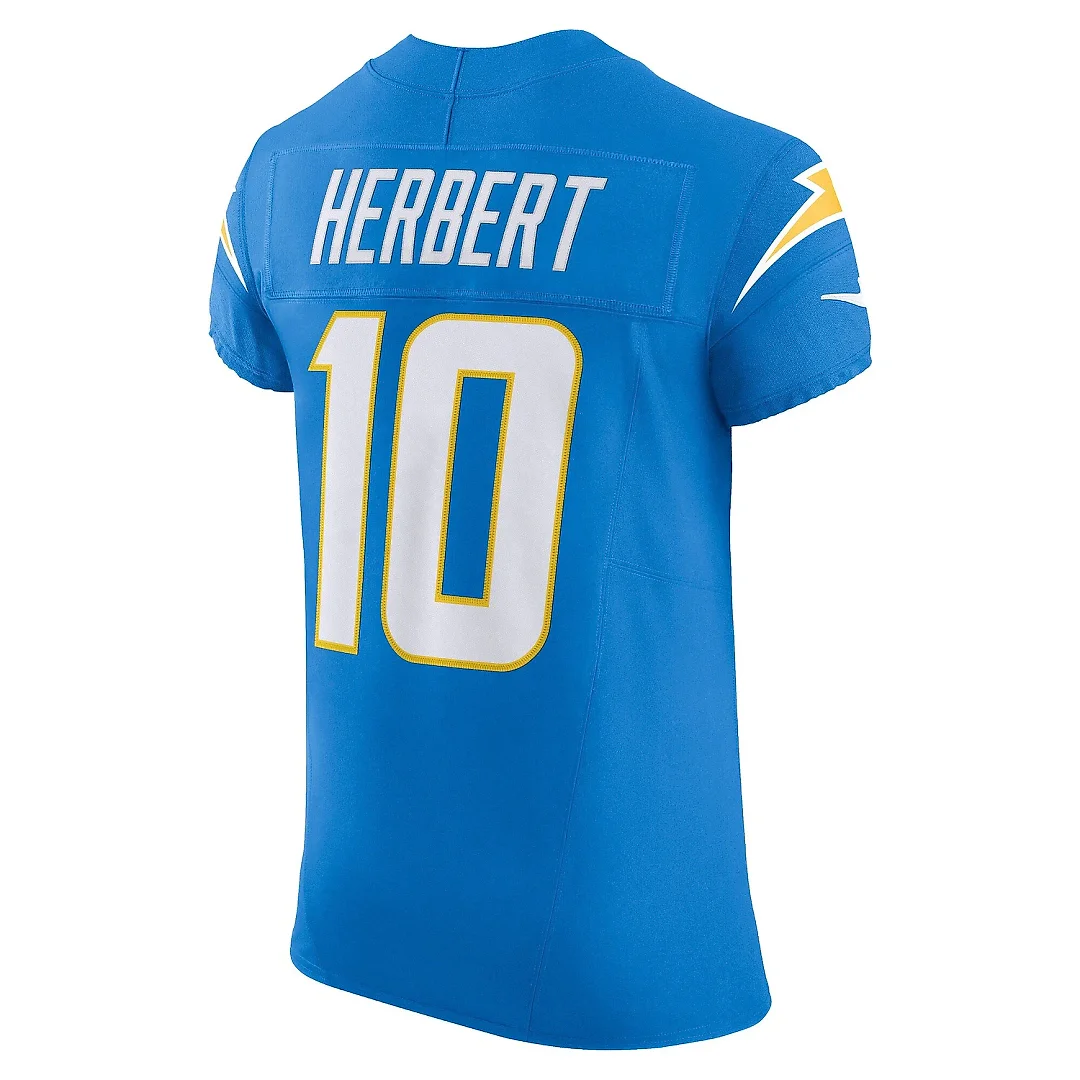 Zennovawear Men's Los Angeles Chargers Justin Herbert Powder Blue Vapor F.U.S.E. Elite Jersey