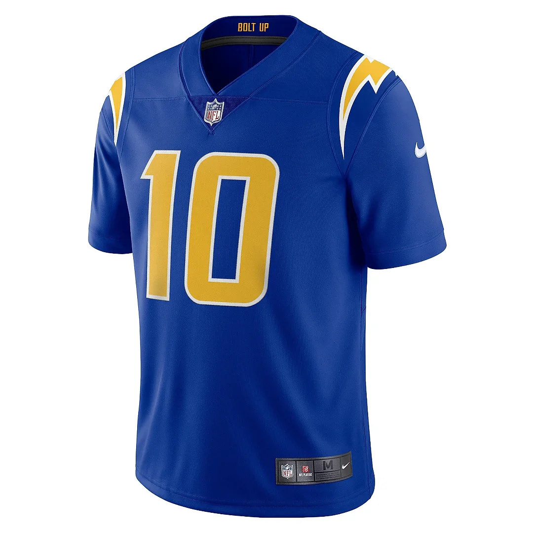 Zennovawear Men's Los Angeles Chargers Justin Herbert Royal Vapor Limited Jersey