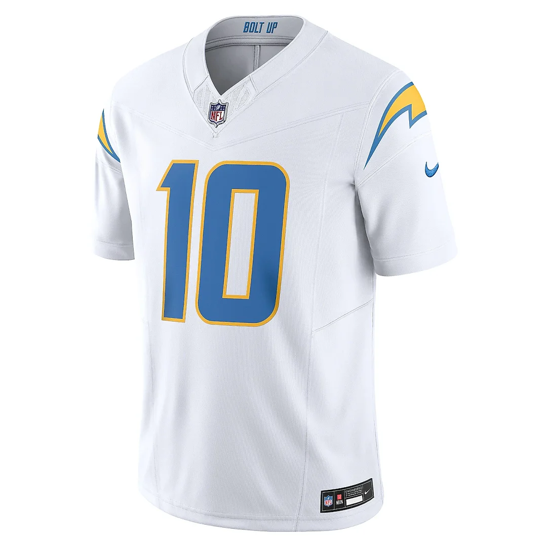 Zennovawear Men's Los Angeles Chargers Justin Herbert White Vapor F.U.S.E. Limited Jersey