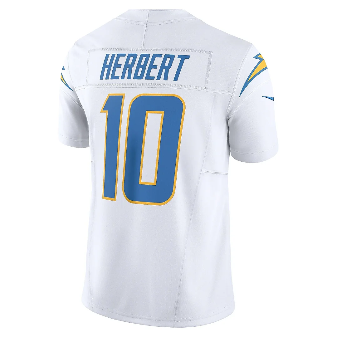 Zennovawear Men's Los Angeles Chargers Justin Herbert White Vapor F.U.S.E. Limited Jersey