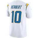 Zennovawear Men's Los Angeles Chargers Justin Herbert White Vapor Limited Jersey