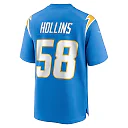 Zennovawear Men's Los Angeles Chargers Justin Hollins Powder Blue Game Jersey
