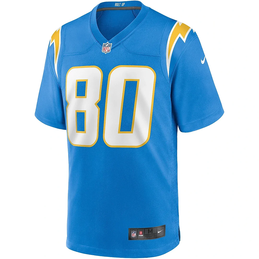 Zennovawear Men's Los Angeles Chargers Kellen Winslow Powder Blue Game Retired Player Jersey