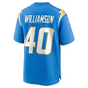 Zennovawear Men's Los Angeles Chargers Kendall Williamson Powder Blue Team Game Jersey