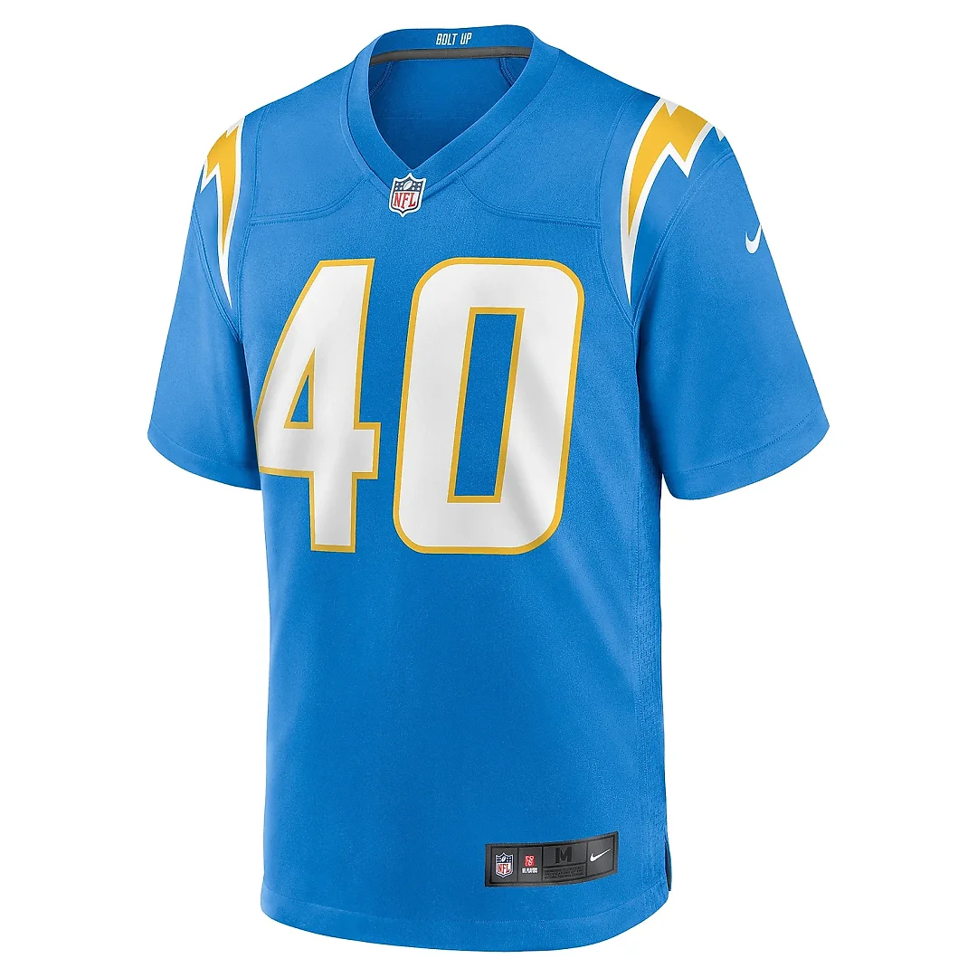 Zennovawear Men's Los Angeles Chargers Kendall Williamson Powder Blue Team Game Jersey