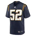 Zennovawear Men's Los Angeles Chargers Khalil Mack Navy Alternate Game Jersey