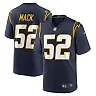 Zennovawear Men's Los Angeles Chargers Khalil Mack Navy Alternate Game Jersey