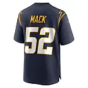 Zennovawear Men's Los Angeles Chargers Khalil Mack Navy Alternate Game Jersey