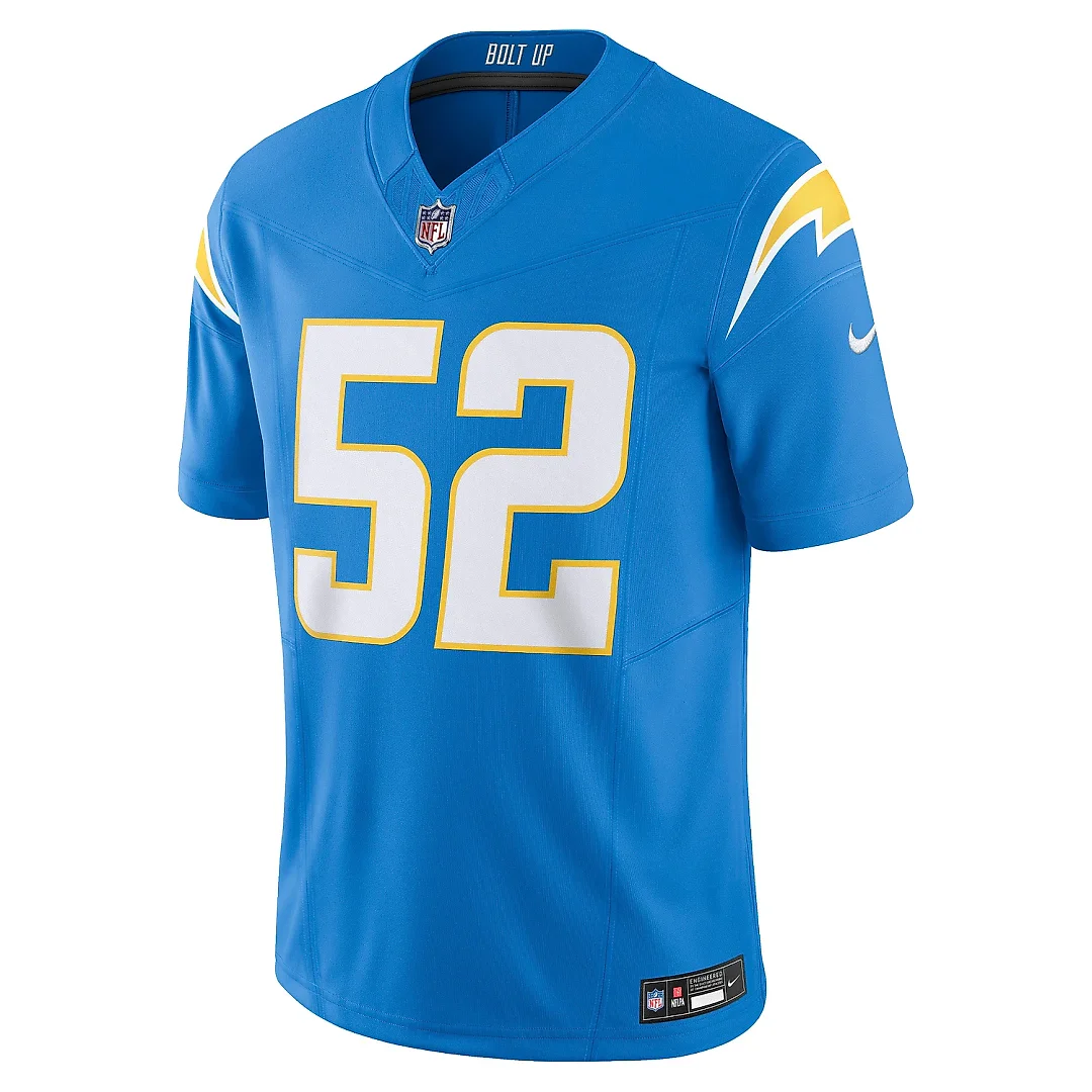 Zennovawear Men's Los Angeles Chargers Khalil Mack Powder Blue Vapor F.U.S.E. Limited Jersey