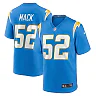 Zennovawear Men's Los Angeles Chargers Khalil Mack Powder Blue Game Jersey