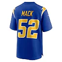 Zennovawear Men's Los Angeles Chargers Khalil Mack Royal Alternate Game Jersey